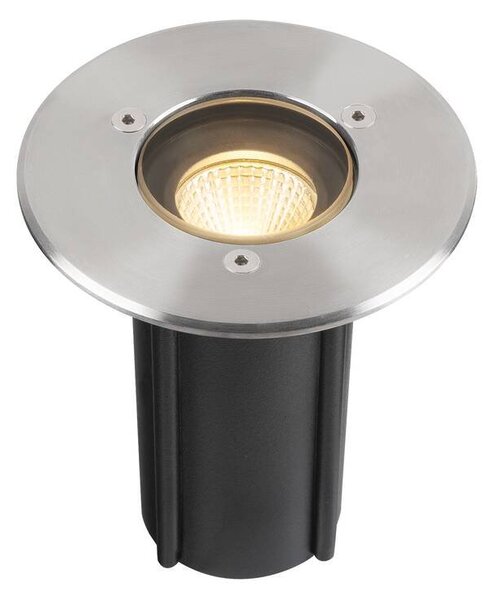 LA 1007680 DASAR® S svítidlo pro vestavbu do země, 4 W, 3000 K, 24°, IP67, válcové, antracit - BIG WHITE (SLV)