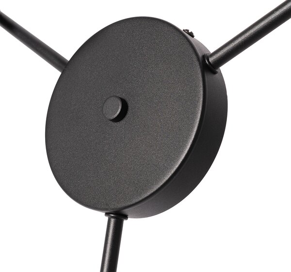 Stropní lampa černá se zlatým vnitřkem 3-světlo - Multidrum