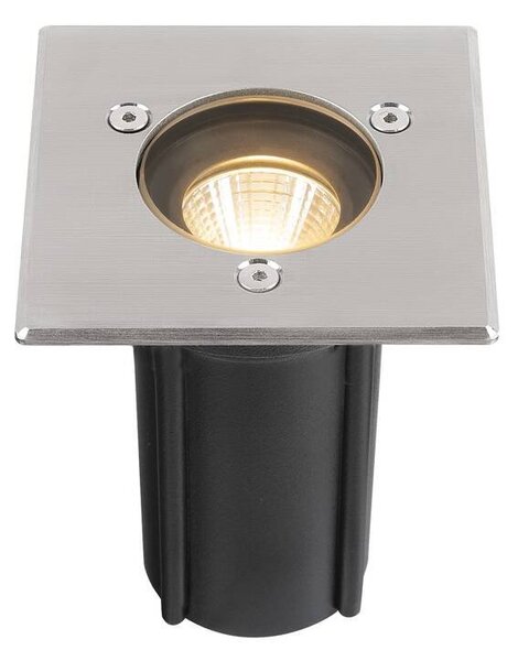 LA 1007681 DASAR® S svítidlo pro vestavbu do země, hranaté, 4 W, 3000 K, 24°, IP67, válcové, antracit - BIG WHITE (SLV)