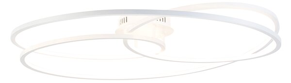 Stropní svítidlo bílé 78 cm včetně LED 3stupňové stmívatelné - Rowin