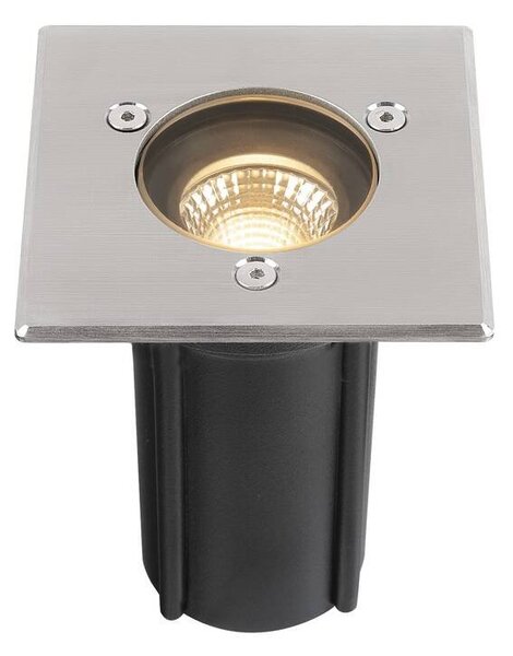 LA 1007681 DASAR® S svítidlo pro vestavbu do země, hranaté, 4 W, 3000 K, 24°, IP67, válcové, antracit - BIG WHITE (SLV)