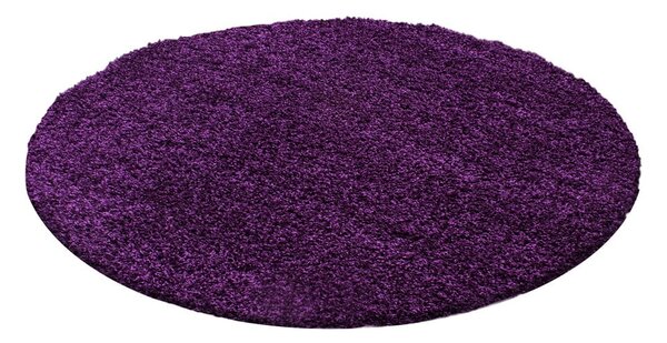 Tmavě fialový kulatý koberec ø 80 cm Life – Ayyildiz Carpets