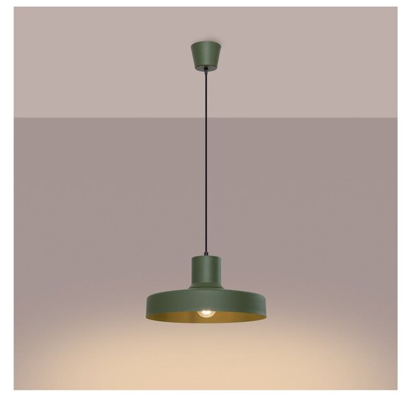 Zelené závěsné svítidlo ø 35 cm Vito – Sollux