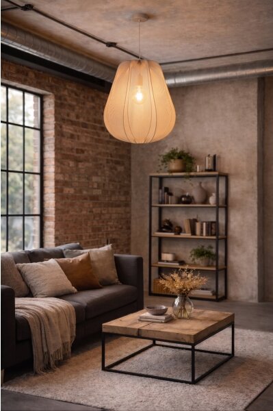 Brilagi - LED Lustr na lanku ARVEN 1xE27/8W/230V pr. 37 cm béžová