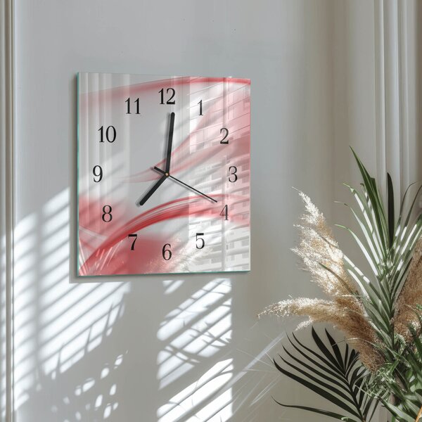 Skleněné hodiny na stěnu Abstraktní umění zskc-30x30-00170692