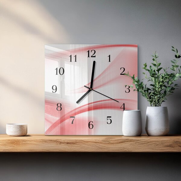 Skleněné hodiny na stěnu Abstraktní umění zskc-30x30-00170692