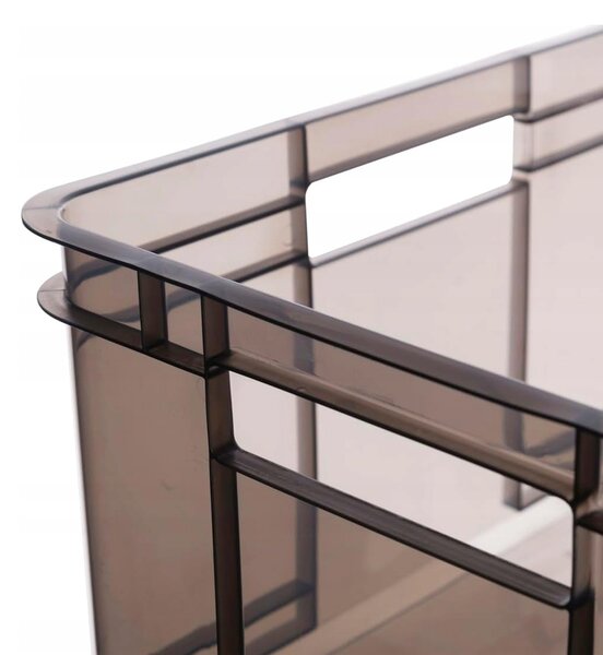 Keeeper Úložný box pro domácnost i dílnu, BRUNO XL, 28L, 43 x 35 x 24 cm, kouřový