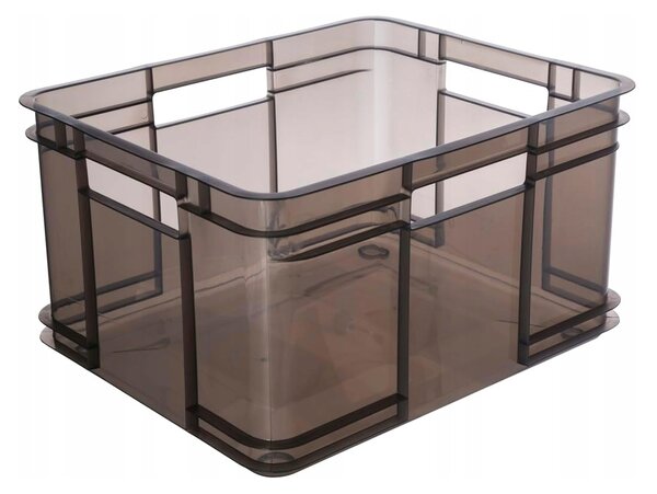 Keeeper Úložný box pro domácnost i dílnu, BRUNO XL, 28L, 43 x 35 x 24 cm, kouřový