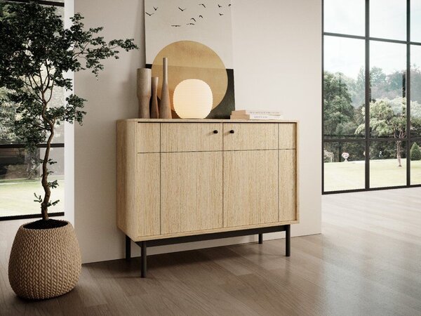 Komoda Japandi K104 Barva: Dub Linea