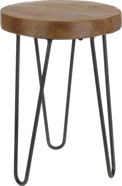Odkládací stolek z týkového dřeva 42x30 cm