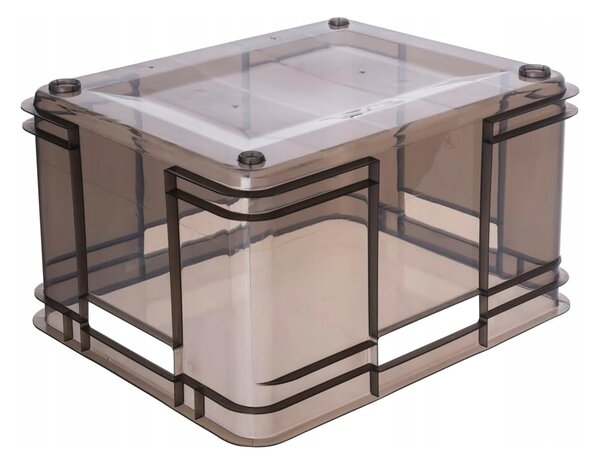 Keeeper Úložný box pro domácnost i dílnu, BRUNO XL, 28L, 43 x 35 x 24 cm, kouřový