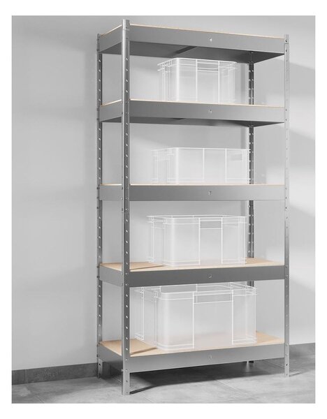 Keeeper Úložný box pro domácnost i dílnu, BRUNO M, 16L, 35 x 27 x 21 cm, transparentní
