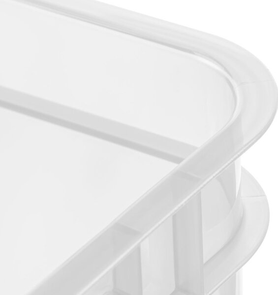 Keeeper Úložný box pro domácnost i dílnu, BRUNO M, 16L, 35 x 27 x 21 cm, transparentní