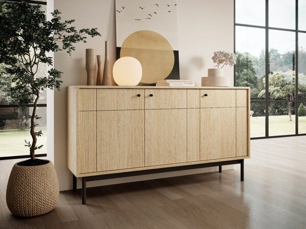 Komoda Japandi K154 Barva: Dub Linea