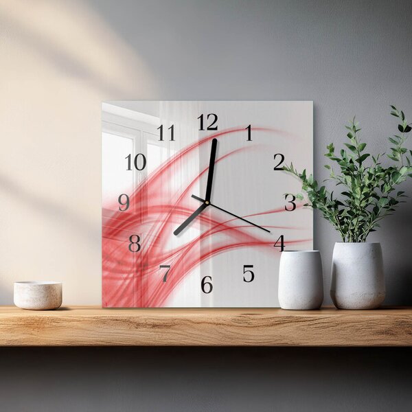 Skleněné hodiny na stěnu Abstraktní umění zskc-30x30-00170693