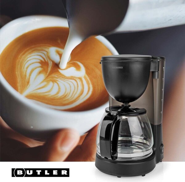 Butler - Překapávací kávovar 1,25 l s funkcí uchování teploty 750W/230V černá