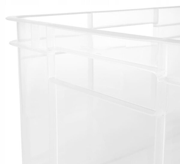 Keeeper Úložný box pro domácnost i dílnu, BRUNO XXL, 54L, 52 x 43 x 28 cm, transparentní