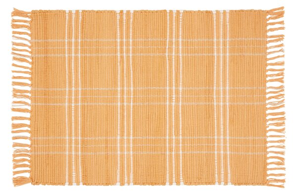 RUČNĚ TKANÝ KOBEREC, 60/90 cm, oranžová Boxxx - Vlněné koberce