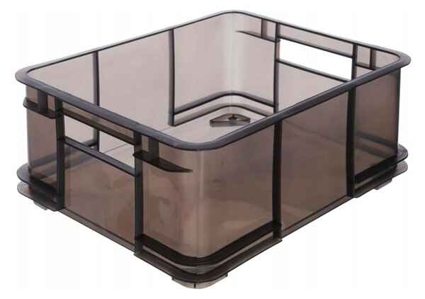 Keeeper Úložný box pro domácnost i dílnu, BRUNO L, 20,5L, 43 x 35 x 17,5 cm, kouřový