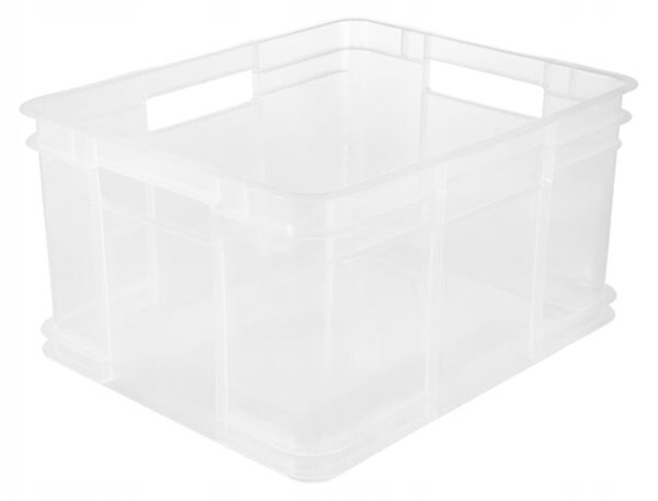 Keeeper Úložný box pro domácnost i dílnu, BRUNO XXL, 54L, 52 x 43 x 28 cm, transparentní