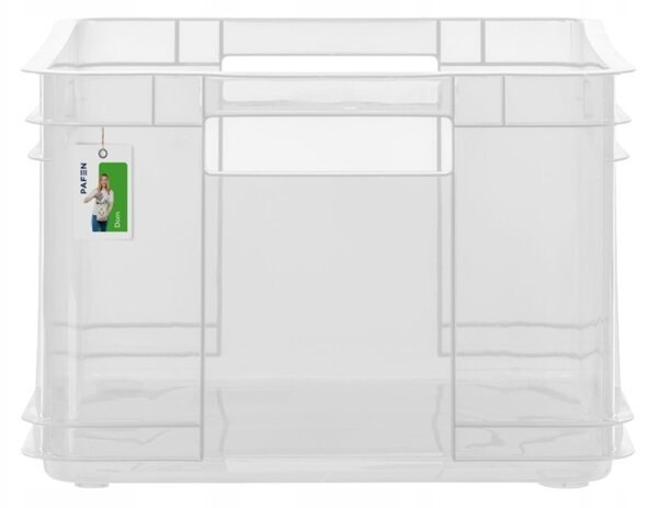 Keeeper Úložný box pro domácnost i dílnu, BRUNO XL, 28L, 43 x 35 x 24 cm, transparentní