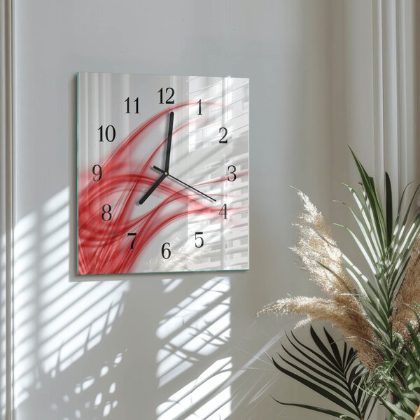Skleněné hodiny na stěnu Abstraktní umění zskc-30x30-00170693