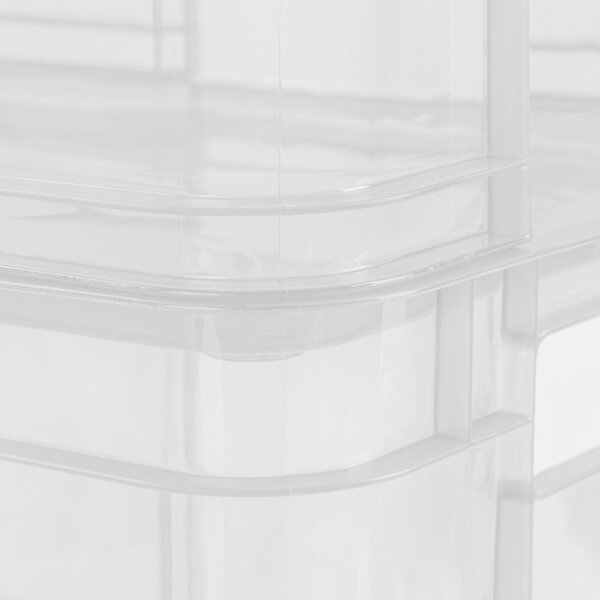 Keeeper Úložný box pro domácnost i dílnu, BRUNO XXL, 54L, 52 x 43 x 28 cm, transparentní