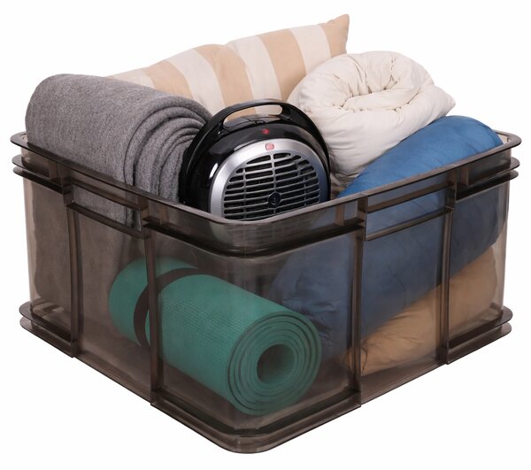 Keeeper Úložný box pro domácnost i dílnu, BRUNO XXL, 54L, 52 x 43 x 28 cm, kouřový