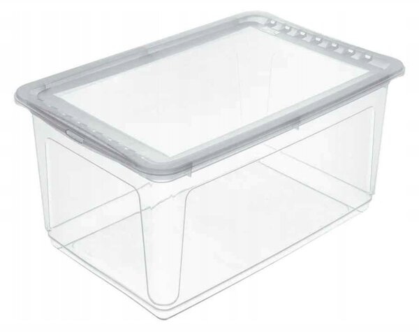 Keeeper Úložný box s víkem (má 2 funkce) BEA Clearbox 43L, 59 x 39 x 27 cm
