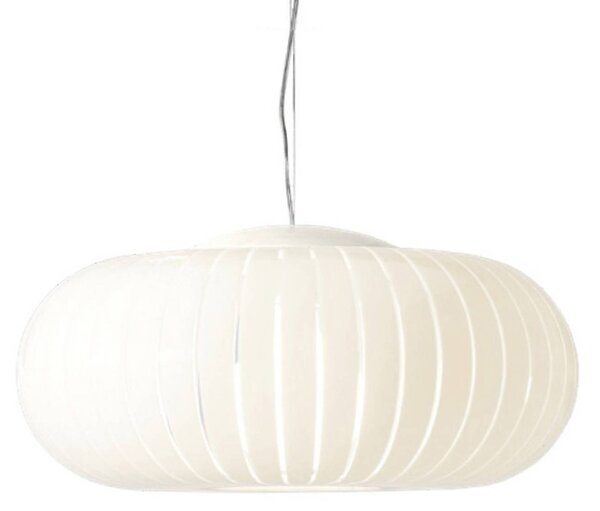 Kartell závěsné světlo Teresa, bílé, Ø 50 cm, E27-LED, Bílá / opál, Obývací pokoj / jídelna, Plast, Design