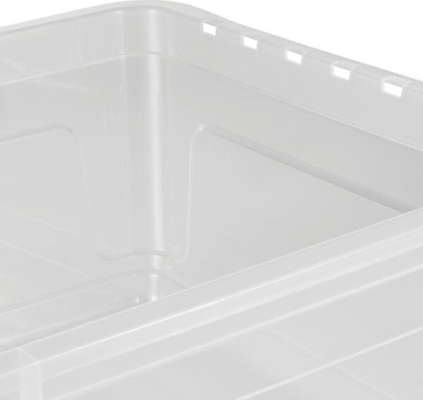 Keeeper Úložný box s víkem (má 2 funkce) BEA Clearbox 43L, 59 x 39 x 27 cm