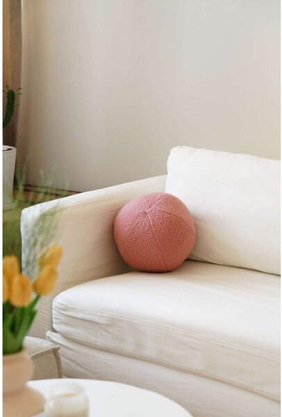 Dekorační polštář z materiálu bouclé ø 20 cm Top – Mioli Decor