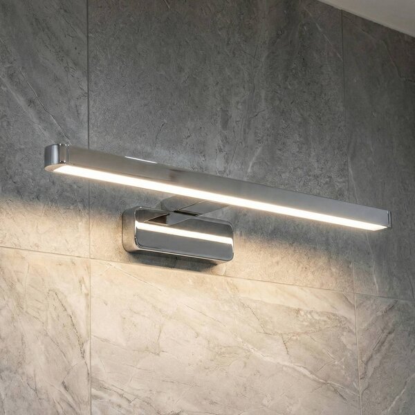 OSRAM LED nástěnné světlo ORBIS DISC BAR, chrom, 40 cm, IP44,, Chrom / stříbro, Koupelna, Hliník, Moderní