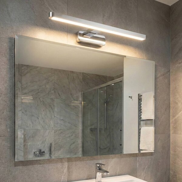 OSRAM LED nástěnné světlo ORBIS DISC BAR, chrom, 40 cm, IP44,, Chrom / stříbro, Koupelna, Hliník, Moderní