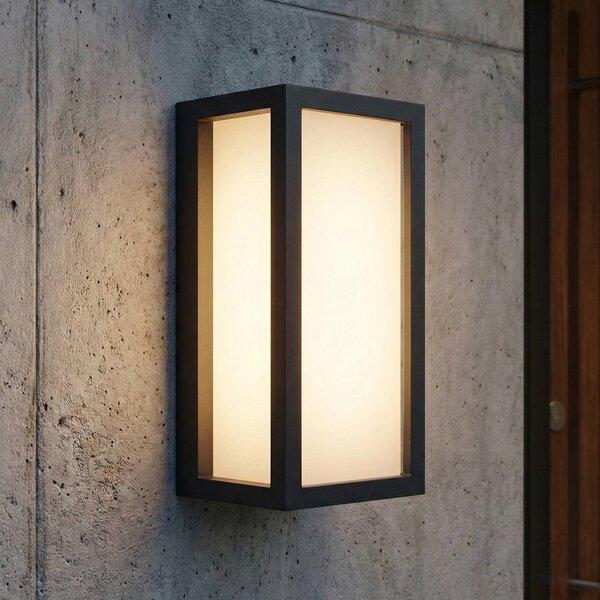 OSRAM venkovní nástěnné svítidlo ENDURA CLASSIC RADO, tmavě šedé, IP65, stmívatelný, Hliník / šedá / zinek, Hliník, Moderní