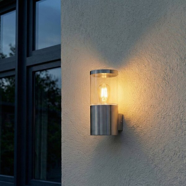 OSRAM venkovní nástěnné svítidlo ENDURA CLASSIC EBRO, nerezová ocel, IP44, stmívatelný, Hliník / šedá / zinek, Nerezová ocel, Moderní