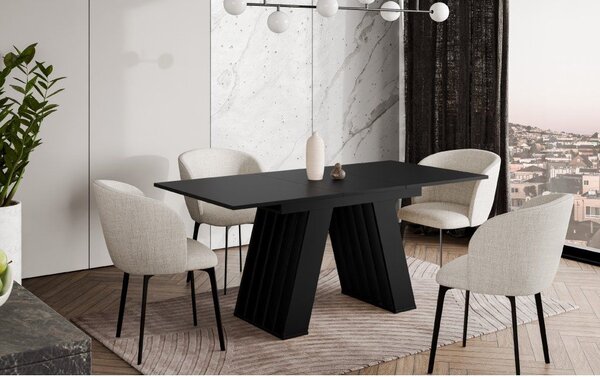 Rozkládací jídelní stůl BEJA Kombinace barev: Beja table black new