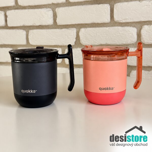 Termohrnek Wave, 260ml, Quokka, růžový