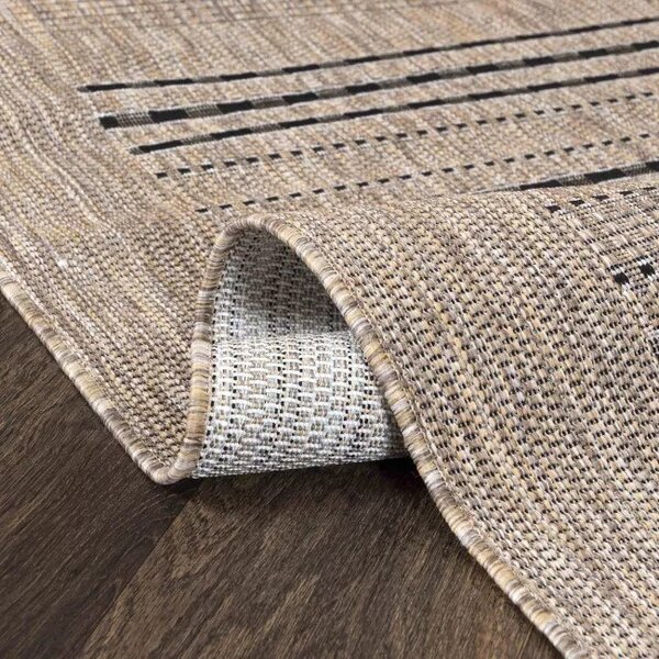 Makro Abra Kusový koberec Sisal MELISSA KF84A hnědý béžový Rozměr: 60x100 cm