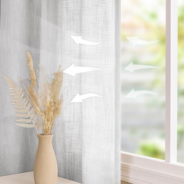 Bílý závěs 140x270 cm Valeta – Restilo