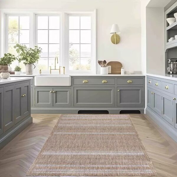 Makro Abra Kusový koberec Sisal MELISSA KL69A Moderní hnědý béžový Rozměr: 60x100 cm