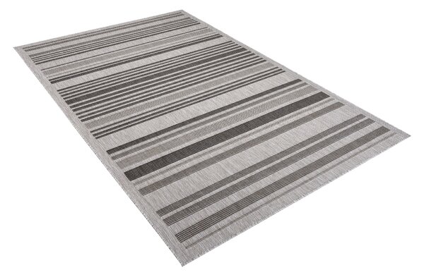 Makro Abra Kusový koberec Sisal MELISSA KL69B Pruhy šedý Rozměr: 160x230 cm