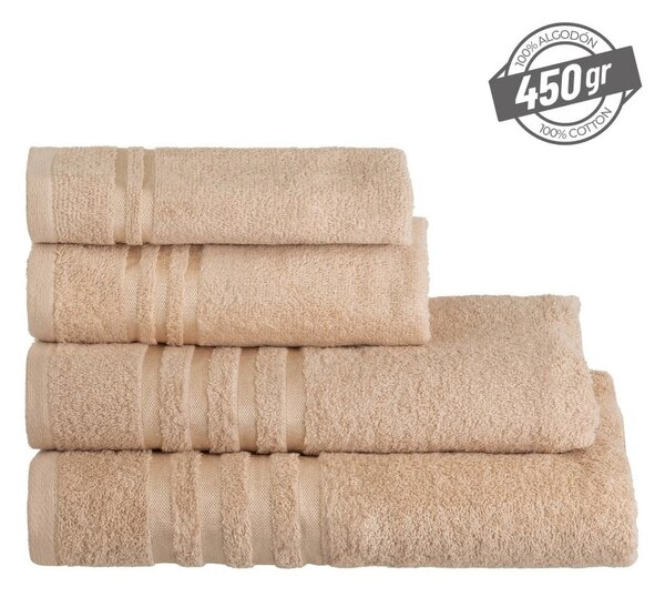 Béžový froté bavlněný ručník 30x50 cm Simple – Casa Selección