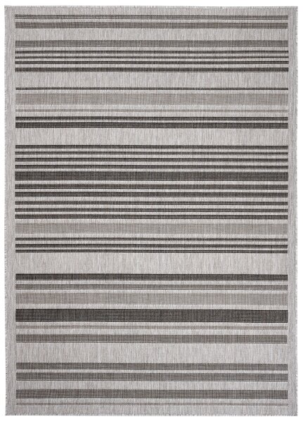 Makro Abra Kusový koberec Sisal MELISSA KL69B Pruhy šedý Rozměr: 160x230 cm