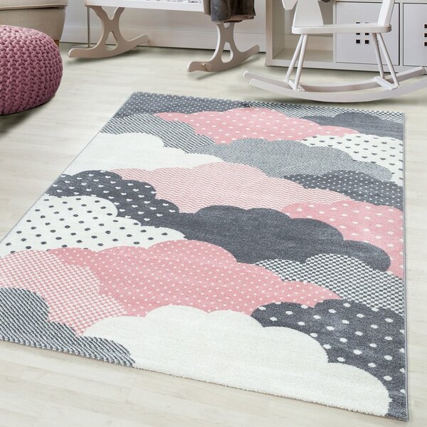 Růžovo-šedý dětský koberec 120x170 cm Bambi – Ayyildiz Carpets