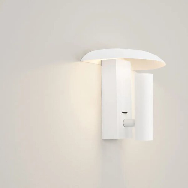 Nova Luce Bílé kovové nástěnné LED světlo Frankie