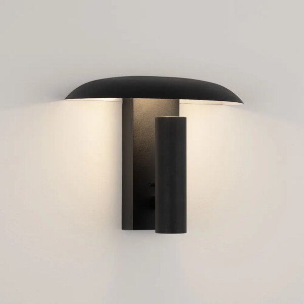 Nova Luce Černé kovové nástěnné LED světlo Frankie