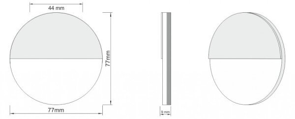 LDST RO-01-SZ-BZ4 - LED schodišťové svítidlo ROBIN 4xLED/1,2W/230V zlatá 6500K