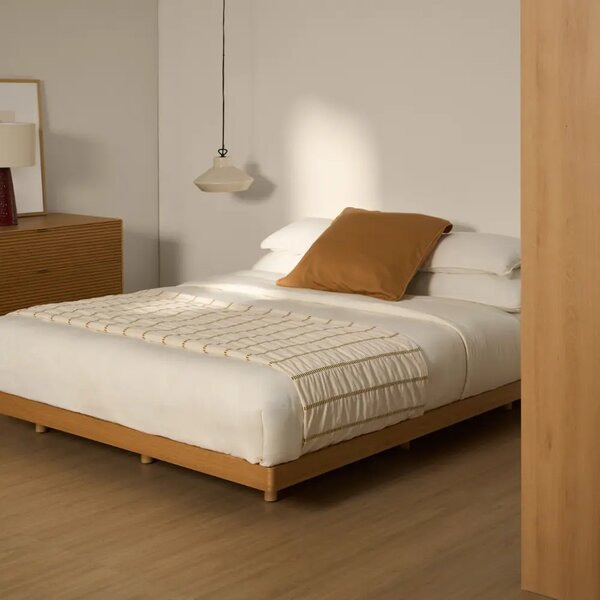 Kave Home Dubová postel Norlen 160 x 200 cm