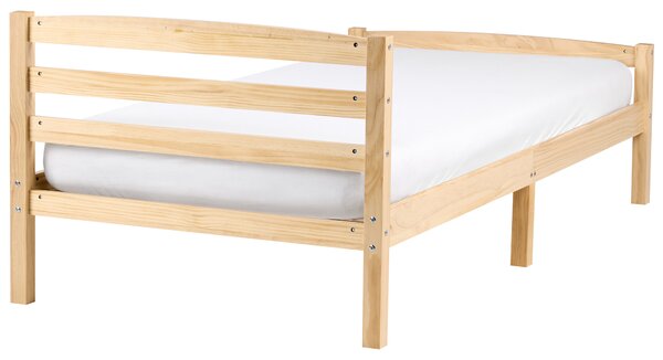 Postel Borovicové dřevo ECHALLON 90 x 200 cm Světle hnědá